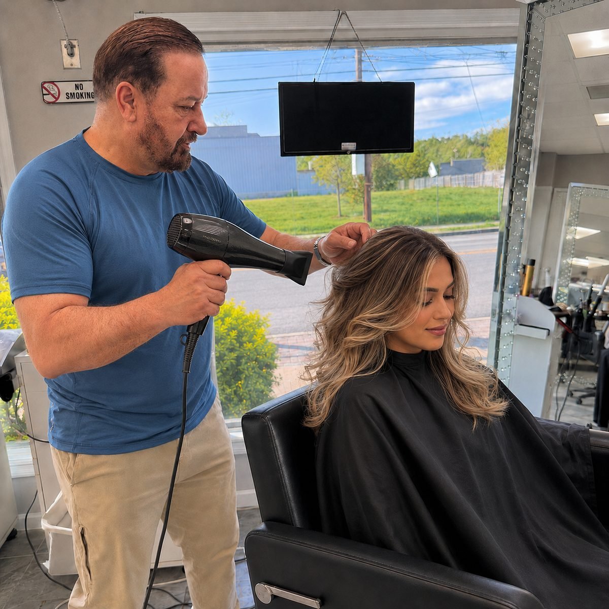 Samir finishing a blowout
